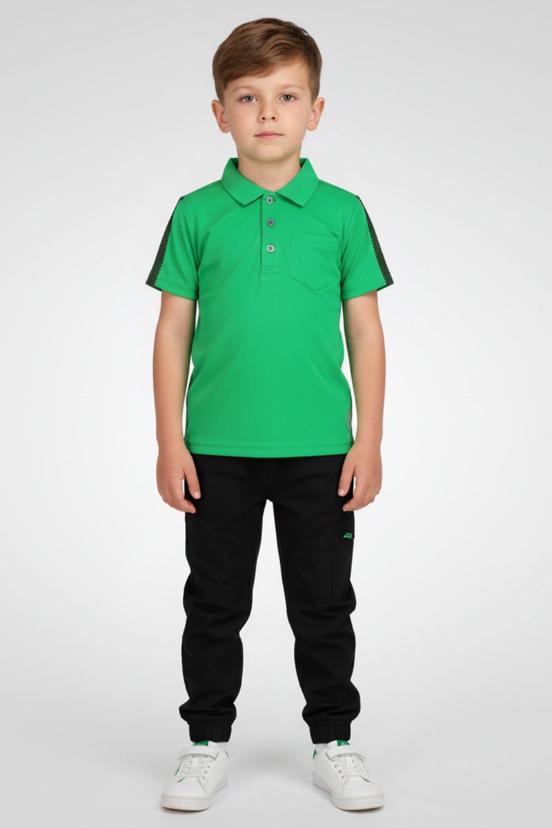 Body Glove Toddlers Boy 2 Pieces Polo Shirt And Pants Set, Multicolor - Image 1